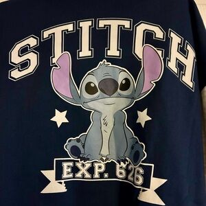 Disney Stitch, hooded zip up sweatshirt size large 10-12, excellent condition
